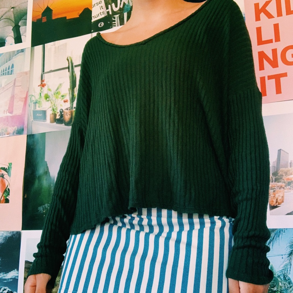 American Eagle Ribbed Long Sleeve